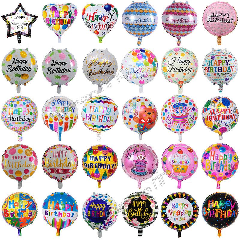 Acheter Gonflable Joyeux Anniversaire Fete Ballons Decorations Fournitures 18 Pouces Bande Dessinee Bande Dessinee Helium Feuille Ballon Enfants Fleurs Anniversaire Ballons Jouets De 17 65 Du Rino Fr Dhgate Com