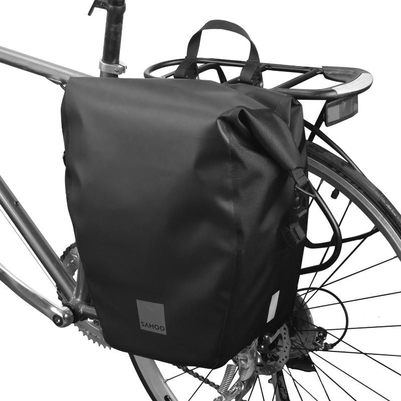 Road Bike Saddle Bag Waterproof Cycling Tail Bag Mountain Rear Rack Pannier Pack