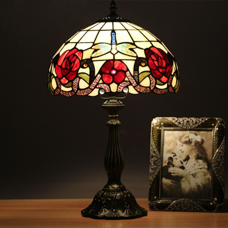2021 tiffany creative cartoon dragonfly table lamp bar cafe lampada tavolo restaurant bedroom lampara de mesa european retro decoration tafellamp from tiffanylamp 152 07 dhgate com