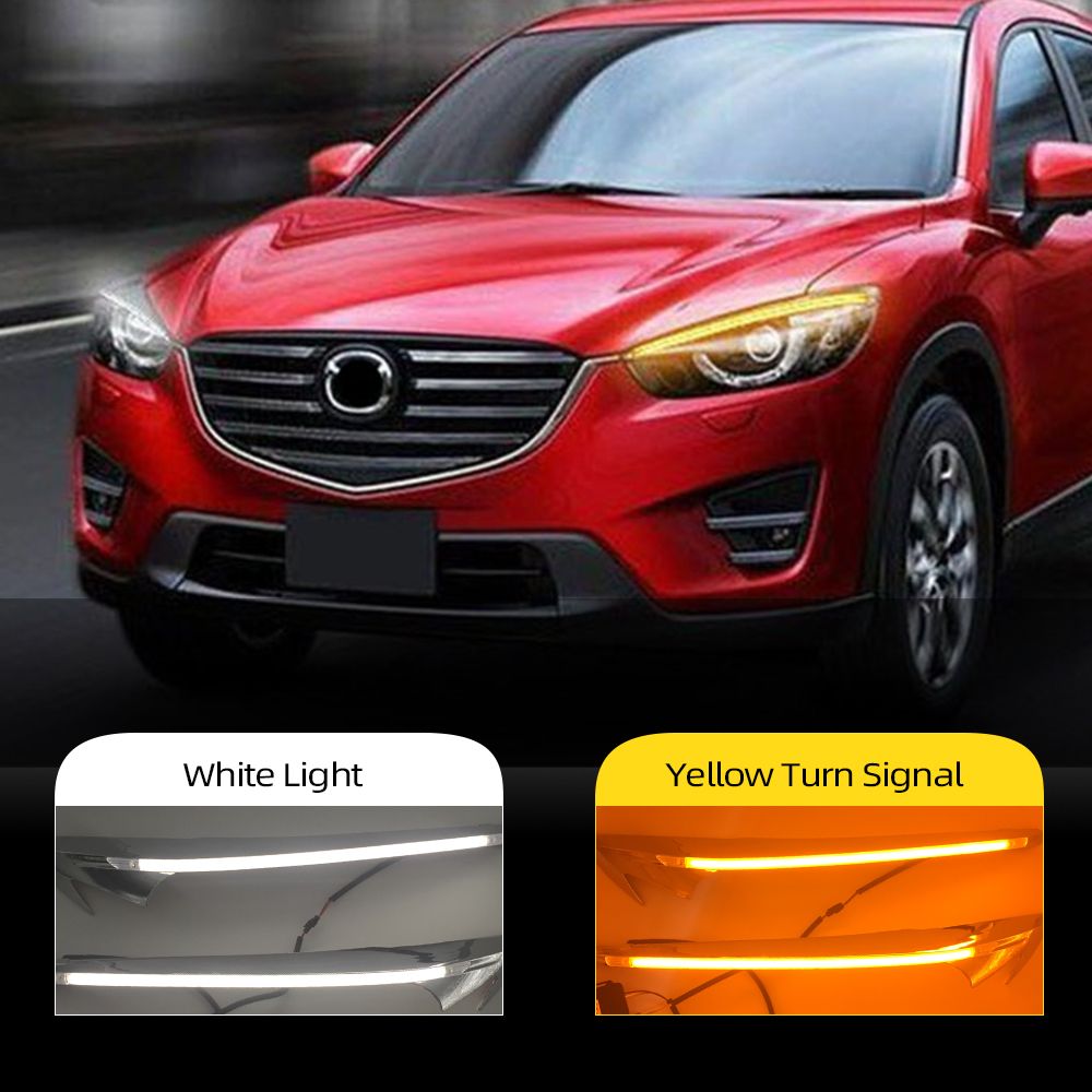 Car DRL LED Daytime Running Light Driving Fog Lamp For Mazda CX-5 2012-2016