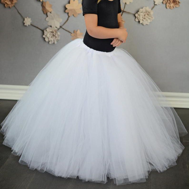 baby girl white tutu skirt