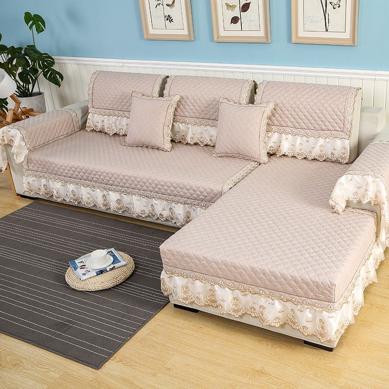 Solid Sofa Covers For Living Room Sectional Couch Slipcovers Lace