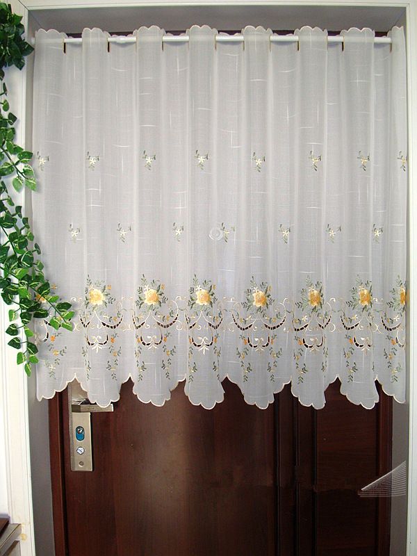 2019 Half Curtain Embroidered Valance Partition Fashion Short
