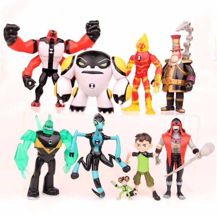 Compre / Set Ben 10 Ben Figura De Acción De PVC 10 Ben Tennyson Cuatro Brazos De La Materia Gris Kineceleran Diamondhead Heatblast Regalos De Juguetes Para Niños A 12,97 € Del Kidsgarden2017 | DHgate.Com