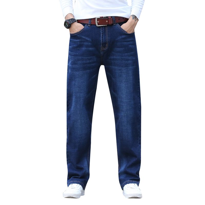 mens dark blue stretch jeans
