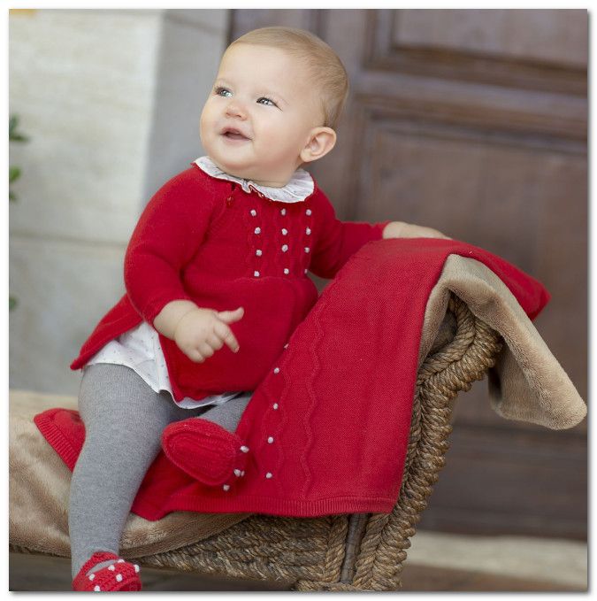 red sweater dress baby