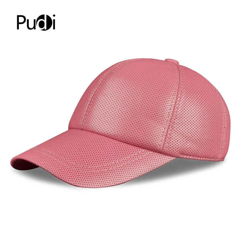 womens leather baseball hat