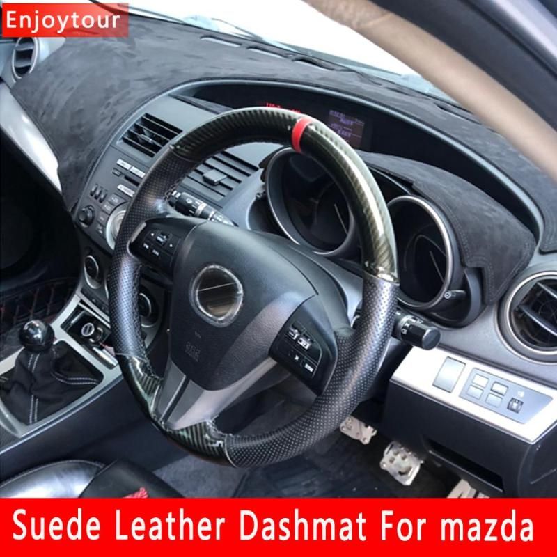 Suede Leather Dashmat Dashboard Cover Dash Mat Carpet For 2 Demio