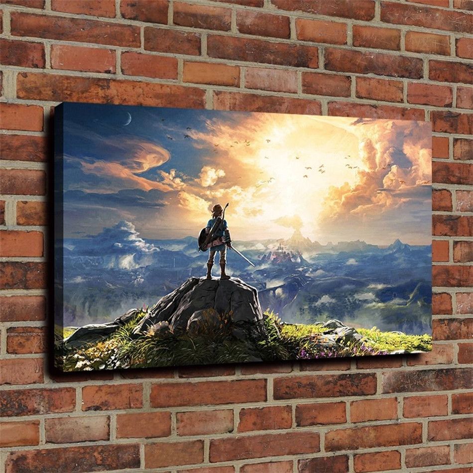 2020 Legend Of Zelda Canvas Prints Wall Art Oil Painting Home Decor Unframed Framed 24x36 From Z19921818 5 13 Dhgate Com