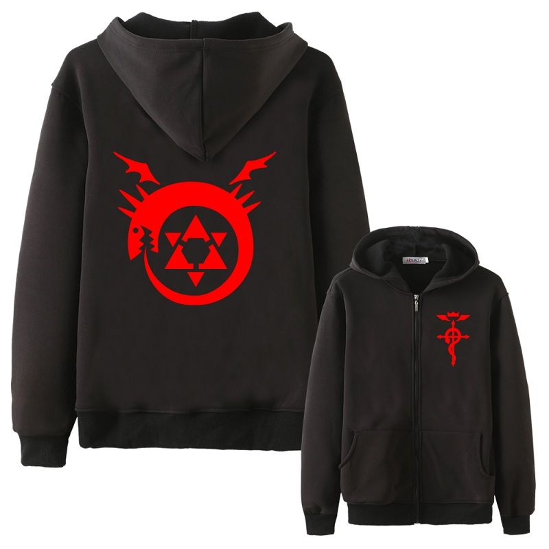 Anime Fullmetal Alchemist Jacket Sweatshirt Hoodie Coat Men's Clothing Cospla # Anime Fullmetal Alchemist Jacket Sweatshirt Hoodie Coat Men's Clothing Cospla #