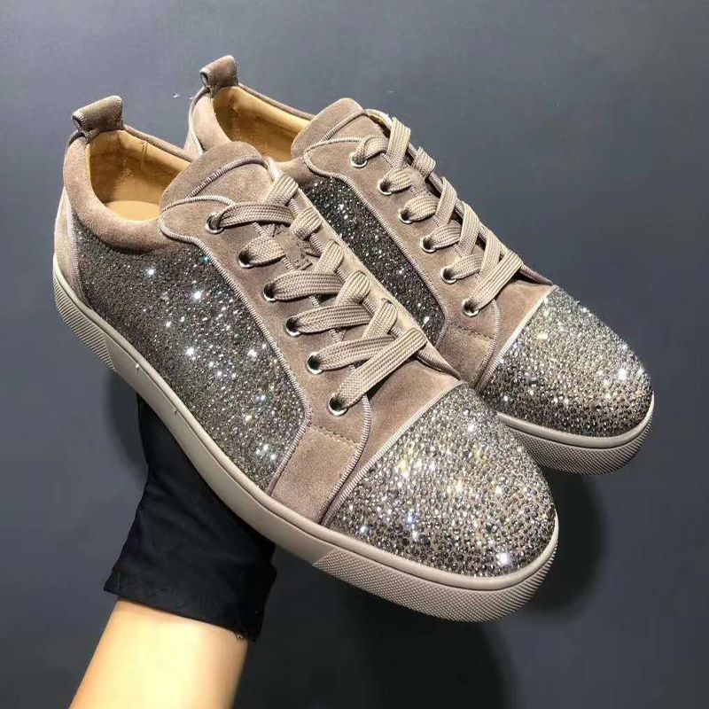 Bling Bling High Top Shoes Fashion Spike Men Prom Shoes