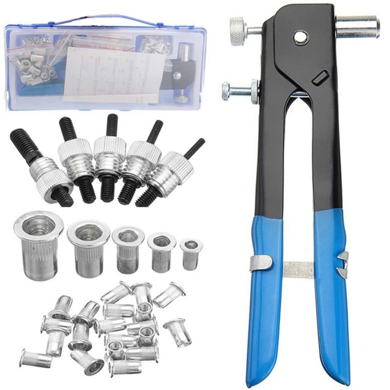 Boaby Rivet Nuts M3-M8 Rivet Nuts Threaded Insert and Rivet GunTool Rivnut Nutsert Riveting Kit Boaby Rivet Nuts M3-M8 Rivet Nuts Threaded Insert and Rivet GunTool Rivnut Nutsert Riveting Kit
