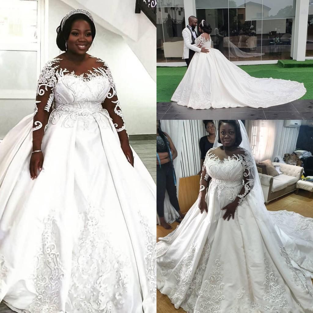 plus size ballroom wedding dresses