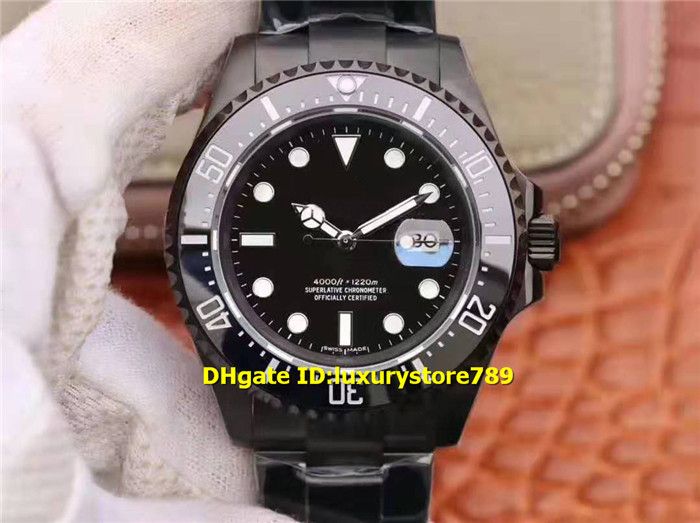 Ks Pvd Steel Sea D Blue Mens Watch Swiss 2824 Automatic 28800vph Ceramic Bezel Full Black Watches Sapphire Super Lumed Water Proof Latest Watches Trendy Watches From Luxurystore789 398 97 Dhgate Com
