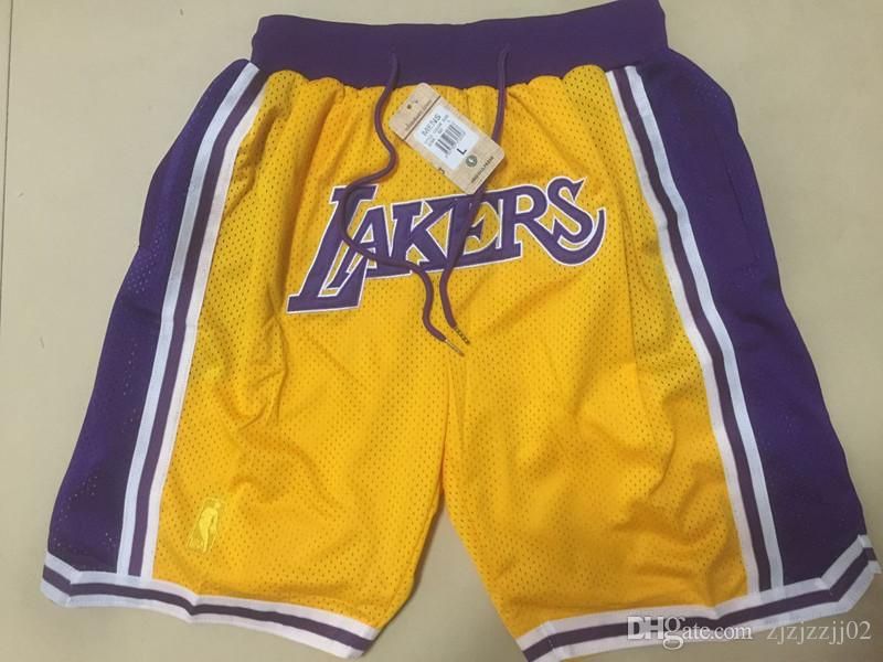 retro lakers shorts
