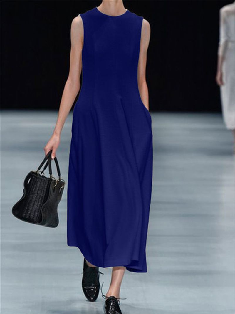 navy and white sundress