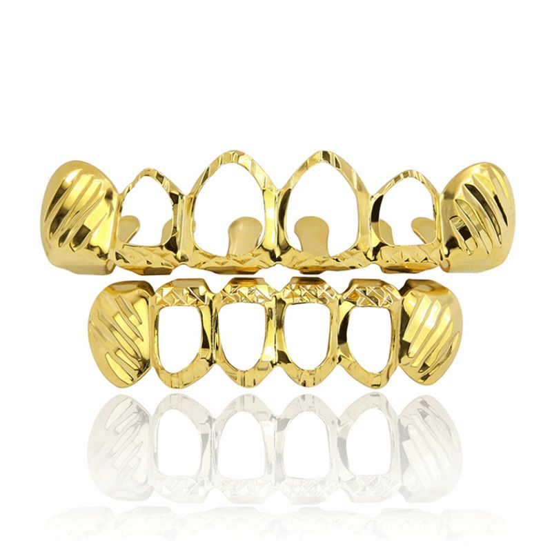 2020 Hip Hop Grillz Luxury High Grade Dental Grills Fashion Men Women Hollow Out Vampire Teeth