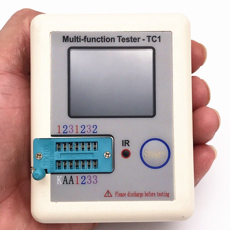 LCR-TC1 Transistor Tester TFT Diode Triode Capacitance ESR Meter /& Component