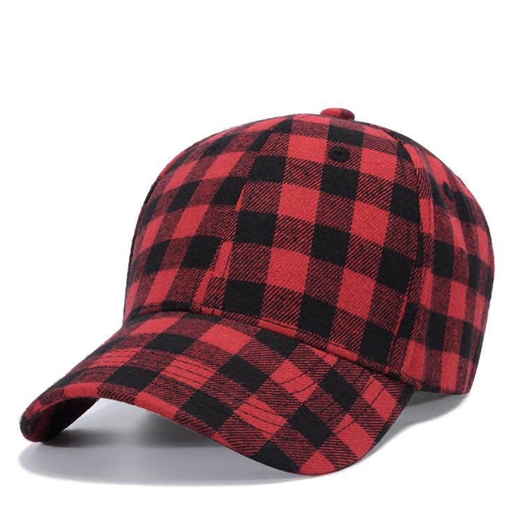 plaid ball cap