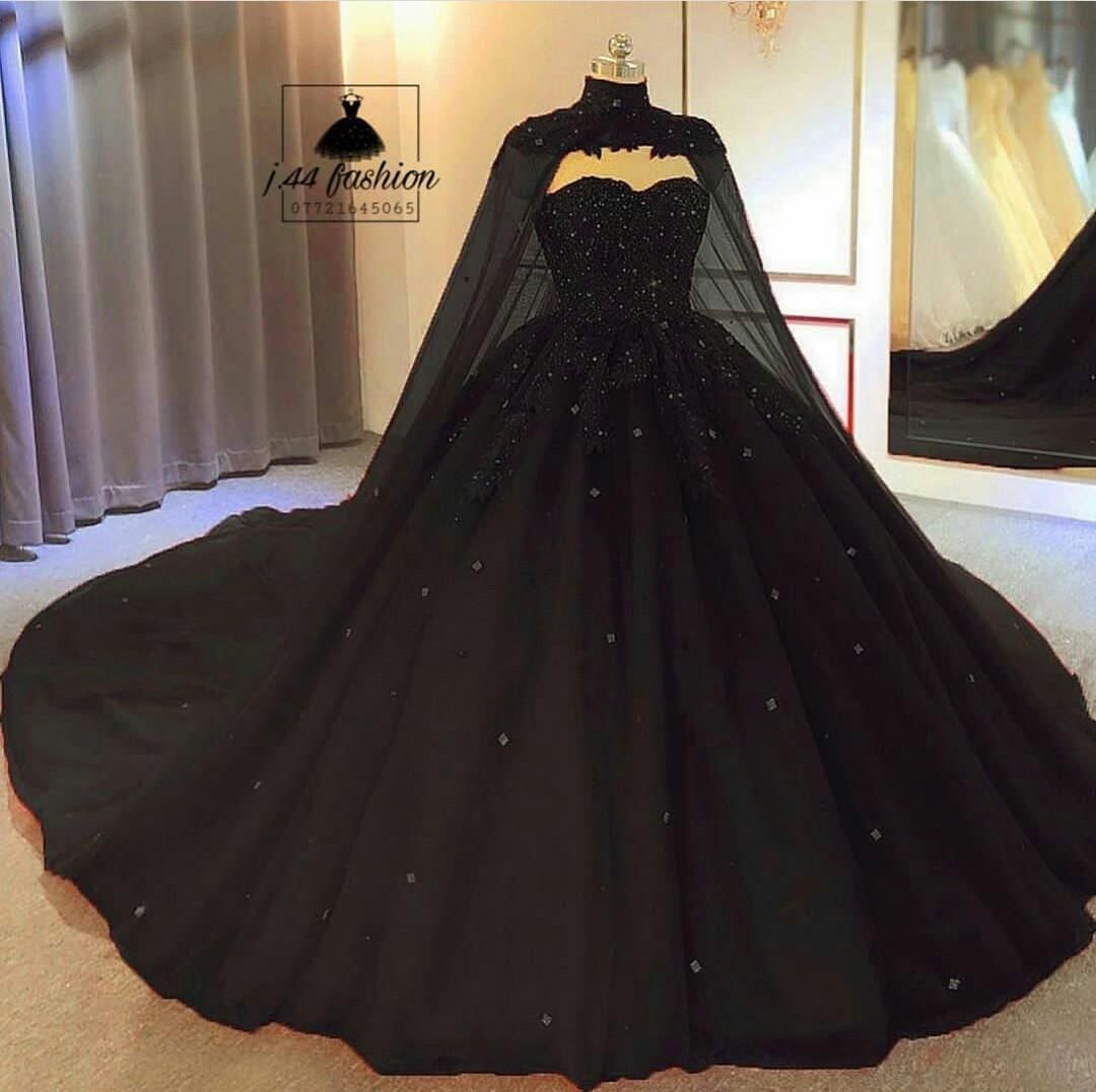 Black Red Ball Gown Prom Dresses 