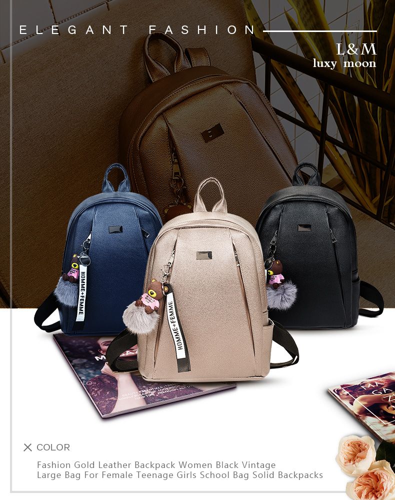 black and gold backpacks for school