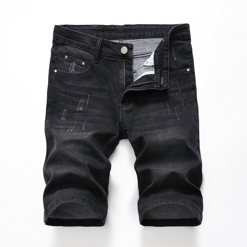 Acquistare Pantaloncini Di Jeans Uomo Pantaloncini Di Jeans Elasticizzati  Pantaloni Corti Felpa Di Colore Nero Pantaloncini Estivi Grigio Plus Taglia  S M L XL 2XL 3XL 4XL Economico | Consegna Veloce E