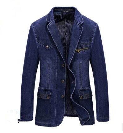 business casual denim jacket