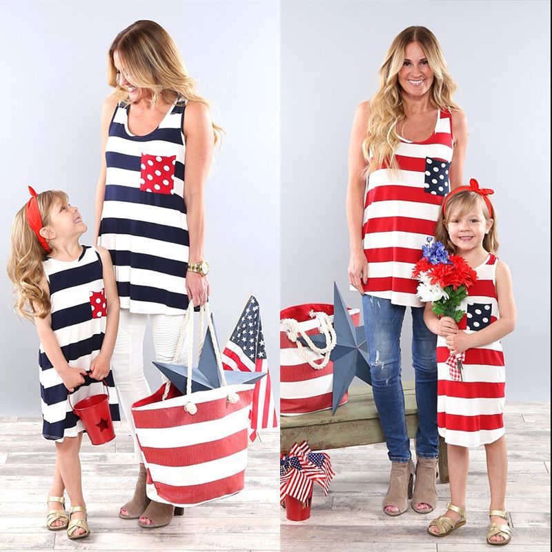 mom and son matching 4th of july outfits
