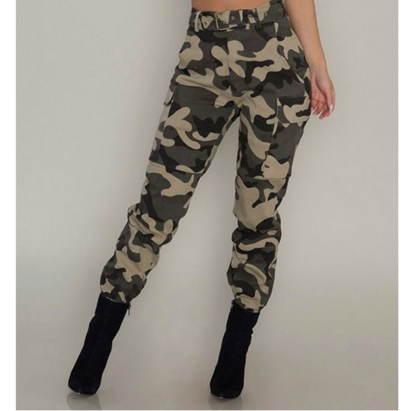 slim cargo trousers womens