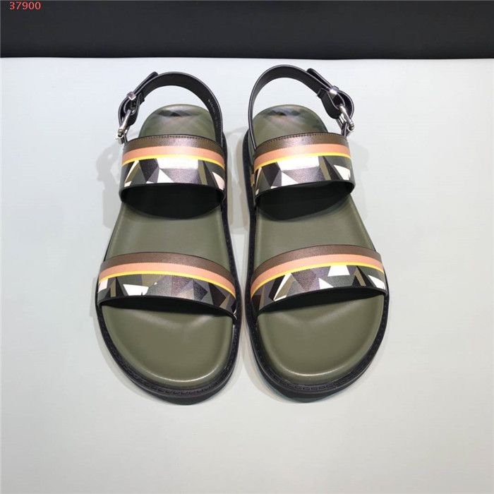pursuit flat leather slide sandals