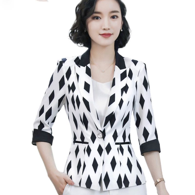 satin al moda siyah beyaz ceket kadin resmi ince mizac yarim kollu blazer ofis bayanlar ilkbahar yaz arti boyutu ceket tl325 44 dhgate comda
