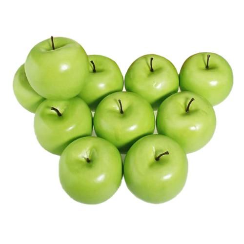Wholesale CSS Decorative Large Artificial Green Apple Plastic Fruits
