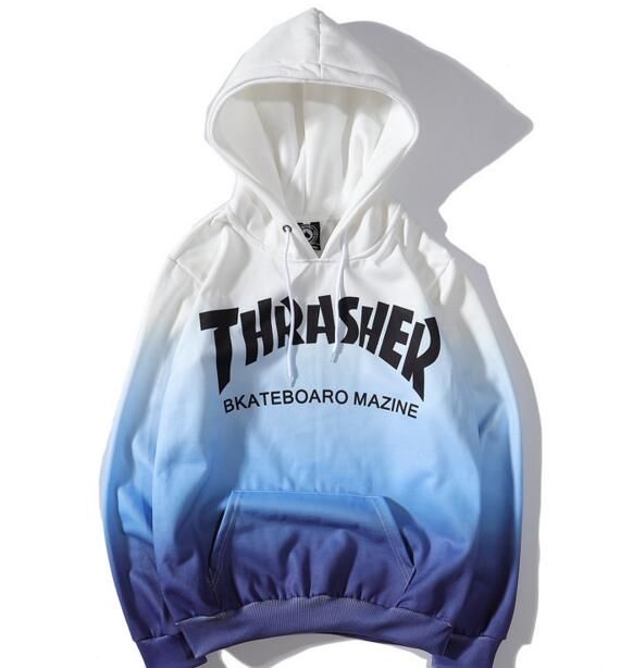 black tie dye thrasher hoodie