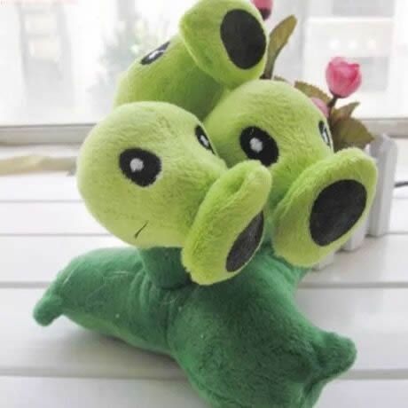 plants vs zombies peashooter plush