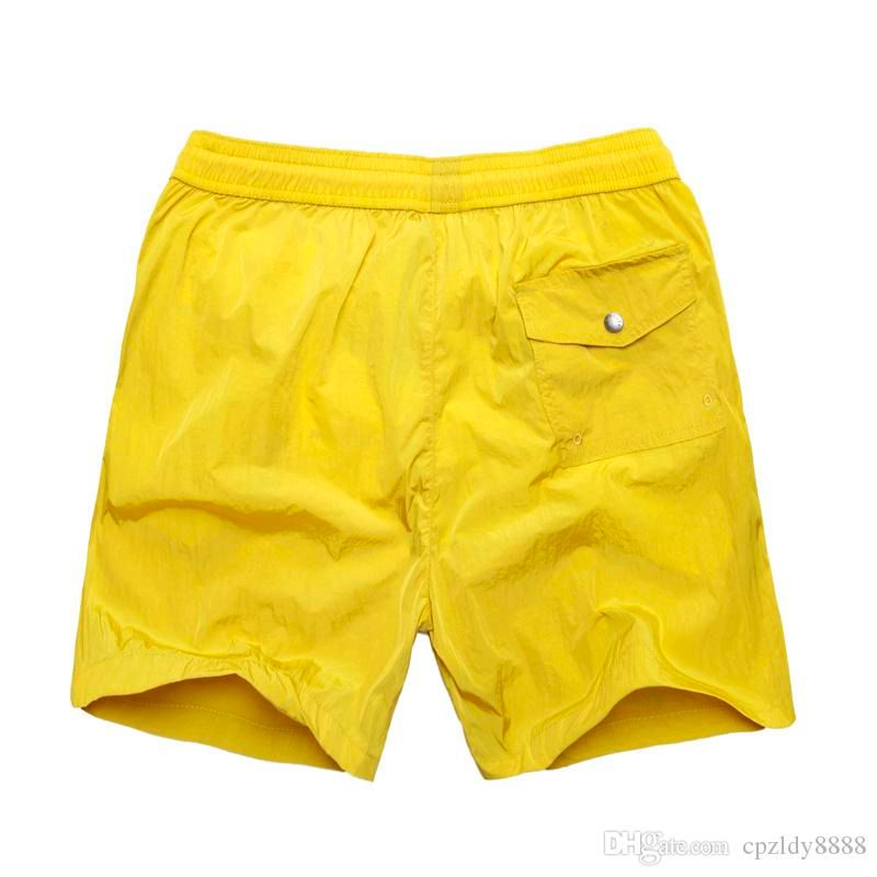 yellow moncler shorts