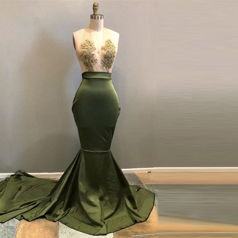 olive cocktail dress