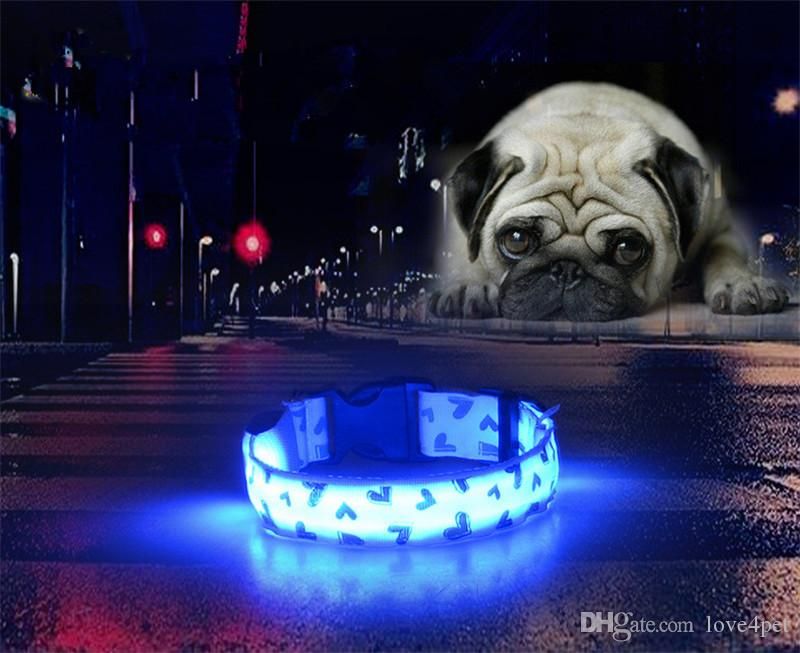 LED de luz intermitente Collar de perro de hasta 100% resistente al agua collar de perro