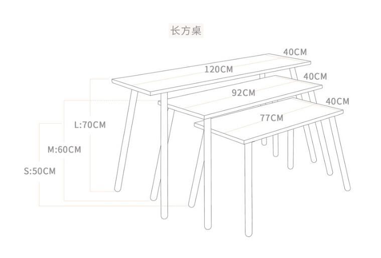 3pcs carrés / set