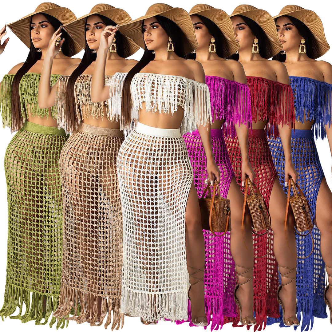 black skirt beach cover up