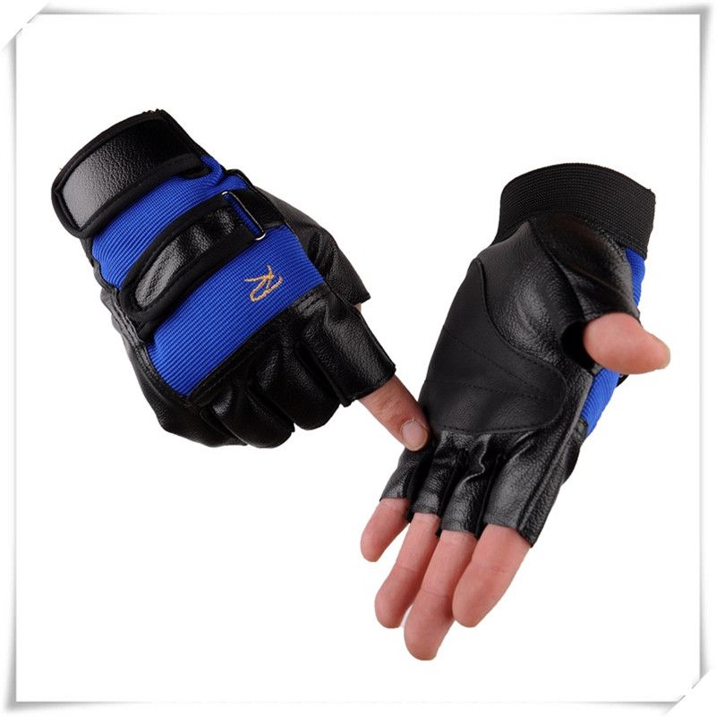 Bike Half Finger Cycling Gloves Gym Workout Wrist Wrap Outdoor Sports Racing
