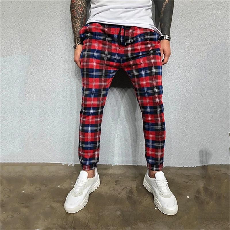 plaid mens skinny jeans