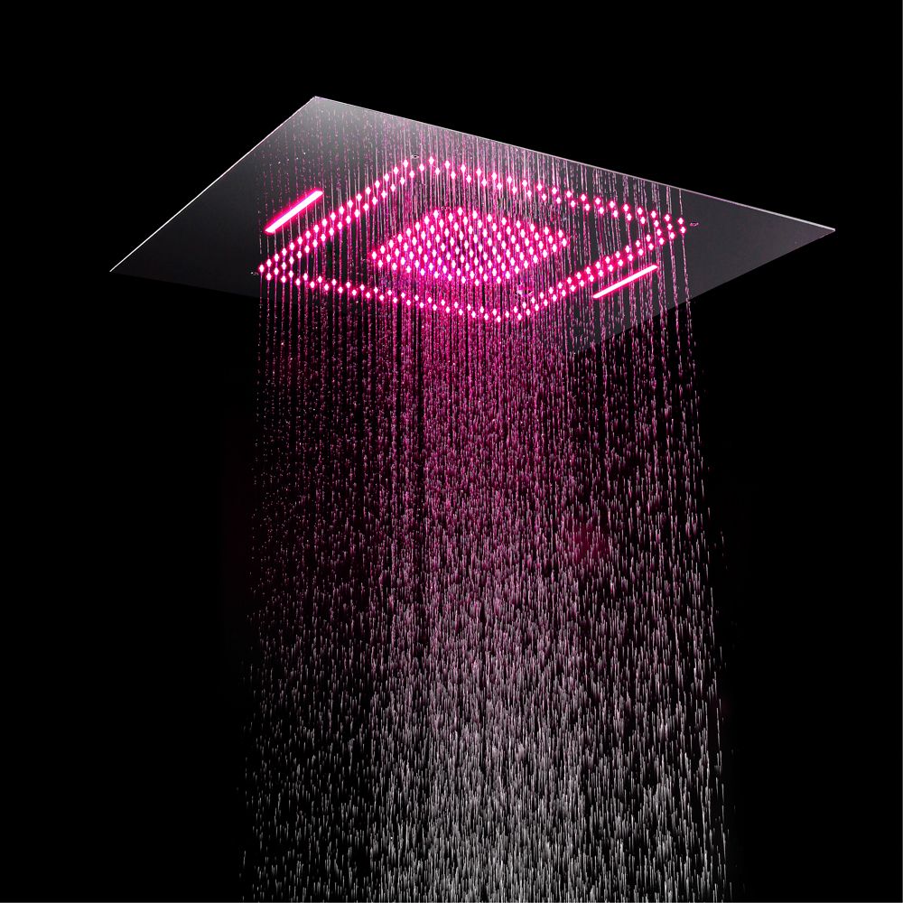 2019 Rainfall Shower Heads Led Light Remote Control Shower Head 600800mm Ceiling Rain Shower Waterfall Massage Bathroom Showerheads From Setsail411