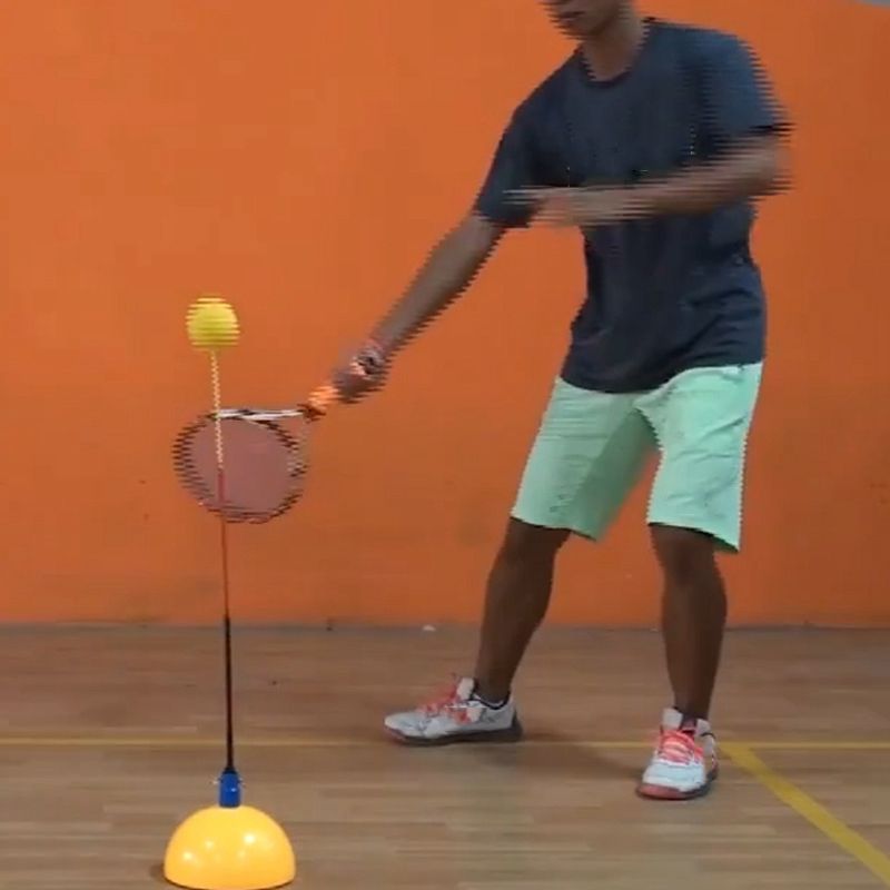 Details about   Portable Tennis Trainer Practice Rebound Training Tool Professional Stereotype 