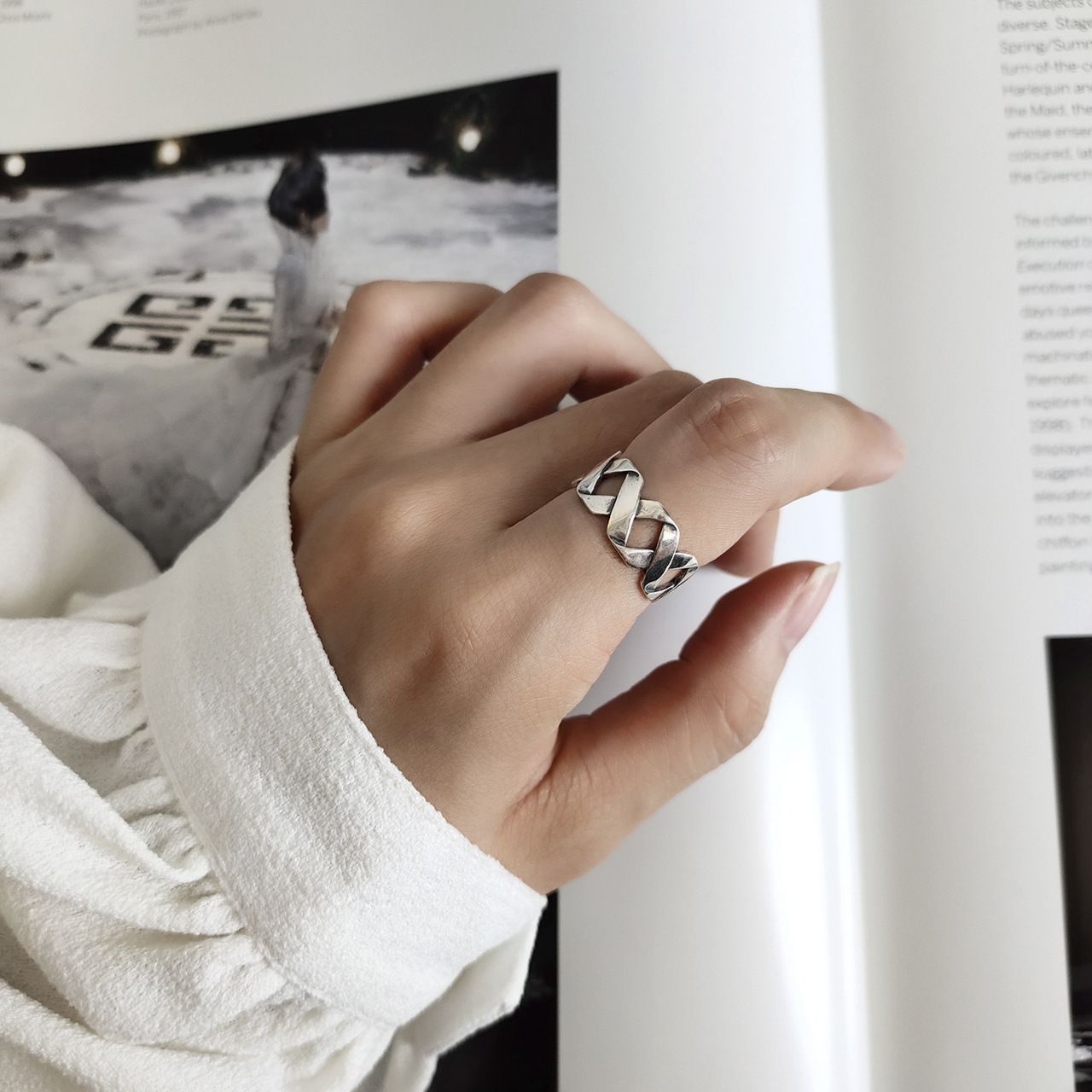 USA Seller Braid Ring Sterling Silver 925 Best Price Jewelry Gift Selectable