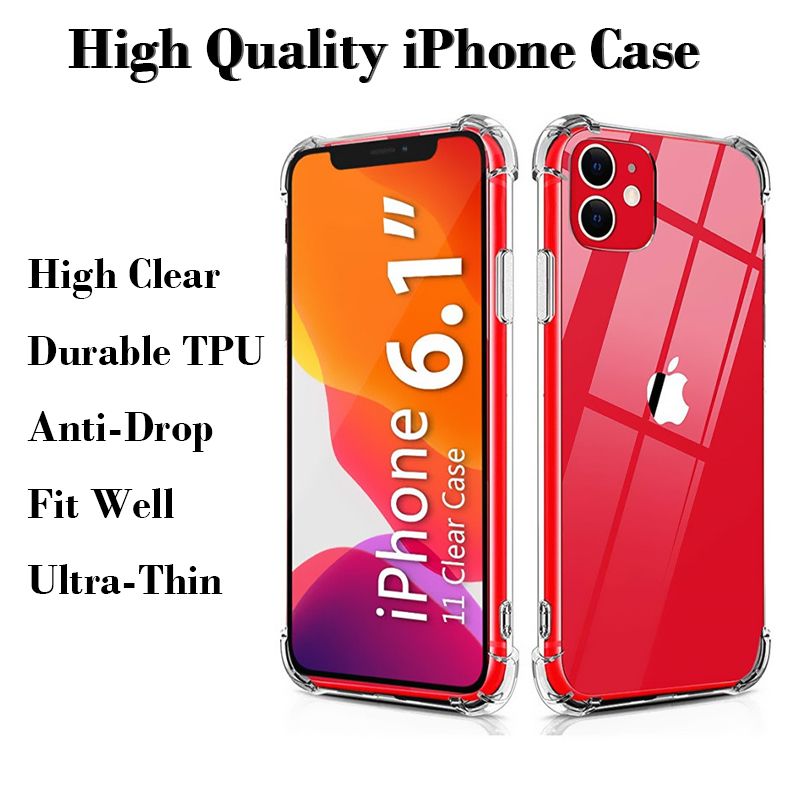 Durable TPU Ultra Thin Clear Protective Case For IPhone 11 Pro Max X XS