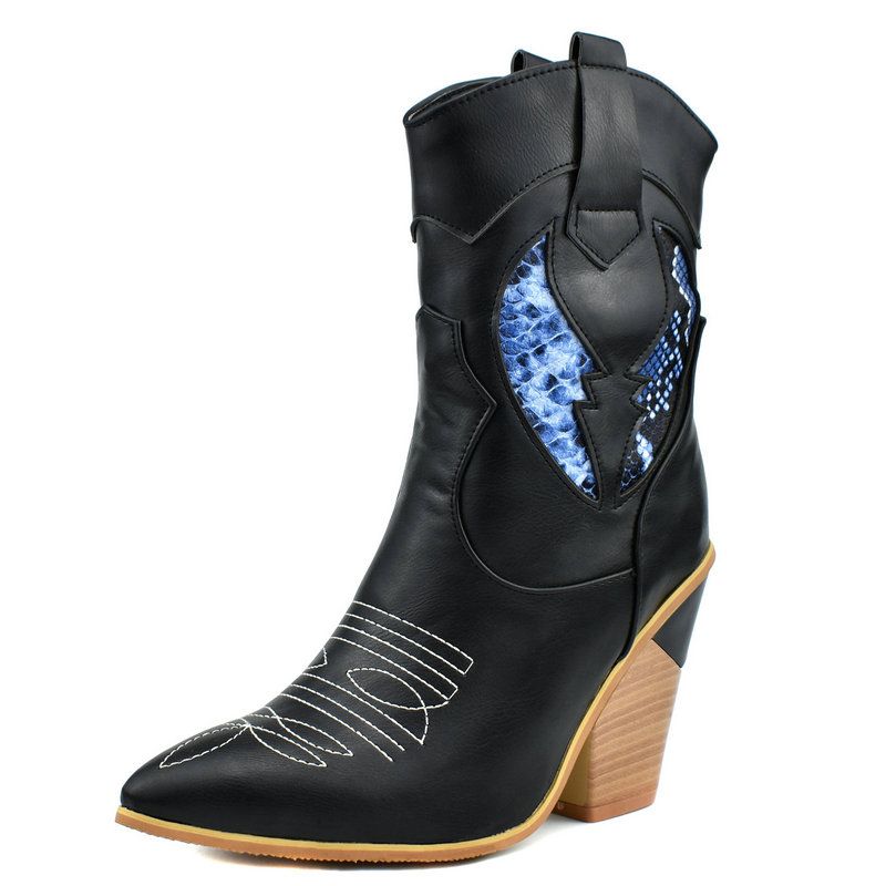 high heel steel toe boots