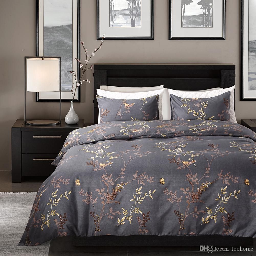 Twin Queen King Duvet Cover Set Boho Microfiber Fabric Home Floral