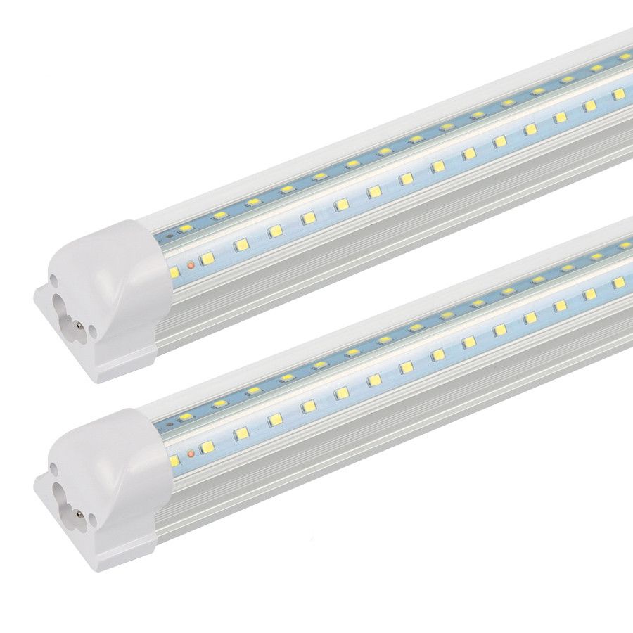 T8 Integrated LED Tube Bulb Light 2FT 3FT 4FT 5FT 6FT 8FT Lamp Fixture 2-8//Pack