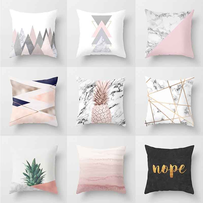 compre funda de almohada piel de durazno sofa funda de cojin funda de almohada degradado colorido fundas de cojines decorativos para el hogar estilo