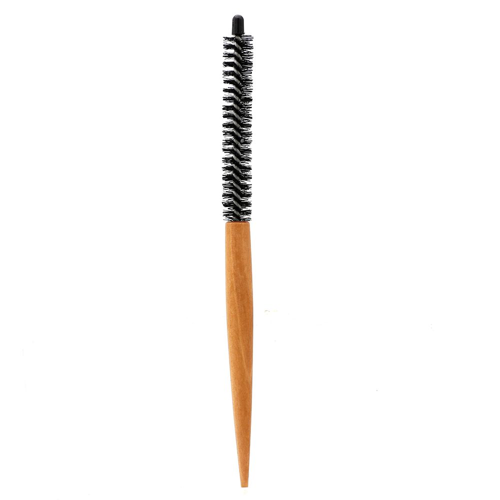 Mini Hair Brush Nylon Bristle Afro Hair Round Comb For Short Hair